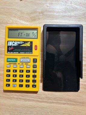 InchMate+ Foot-Inch Fraction Calculator DT110 With Case - Yellow